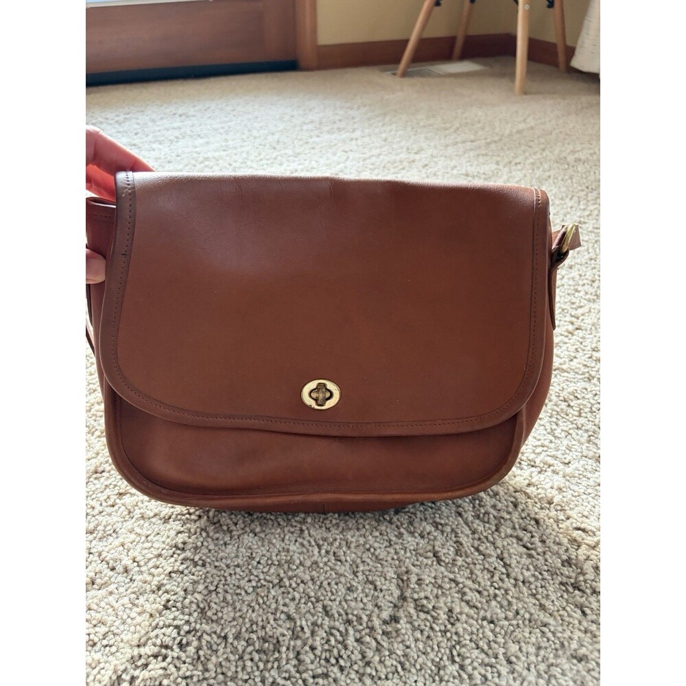 COACH Vintage City Bag Crossbody Glove Tanned Leather Handbag 9790 Brown USA